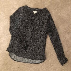 Black Paisley top from Dress Barn